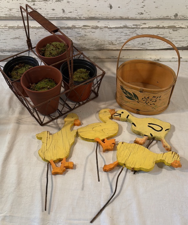 Planter Baskets and Wood Duck Stakes