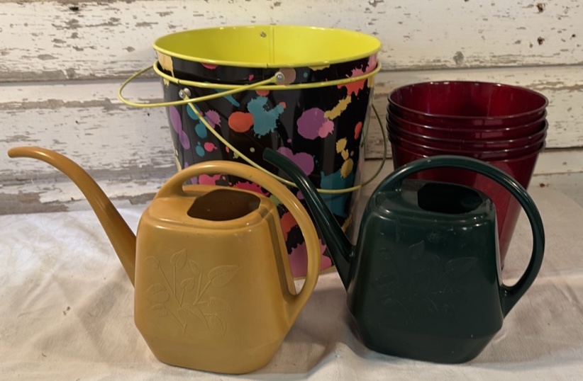 Metal Pails and Watering Cans