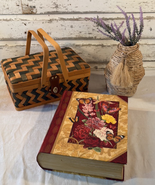 Basket with Handles, Basket Type Vase, Book Storage
