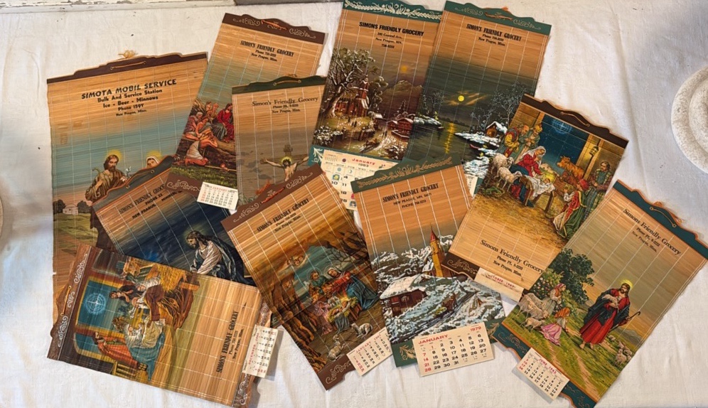 Vintage Calendars from New Prague