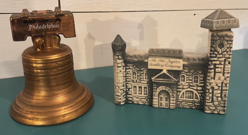 Two Decorative Whiskey Bottles