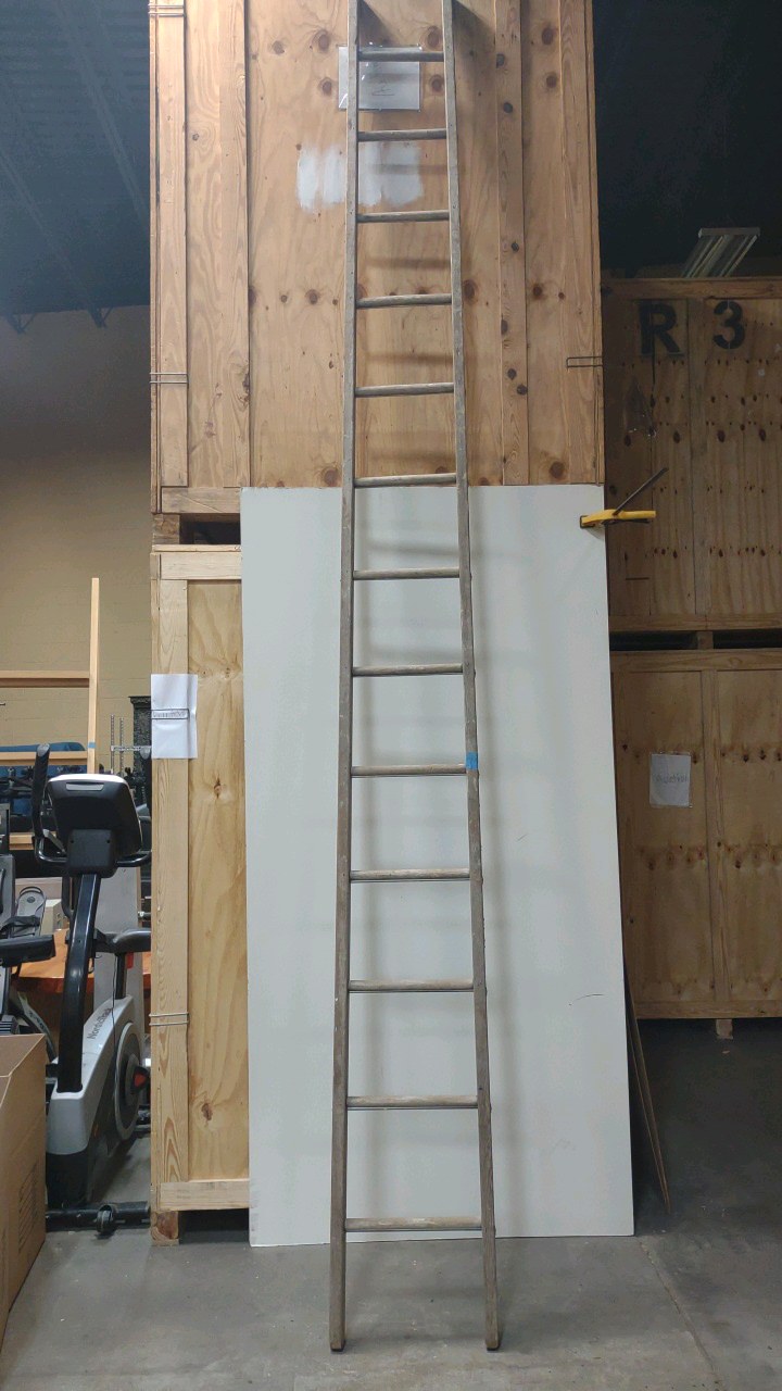 vintage wooden ladder