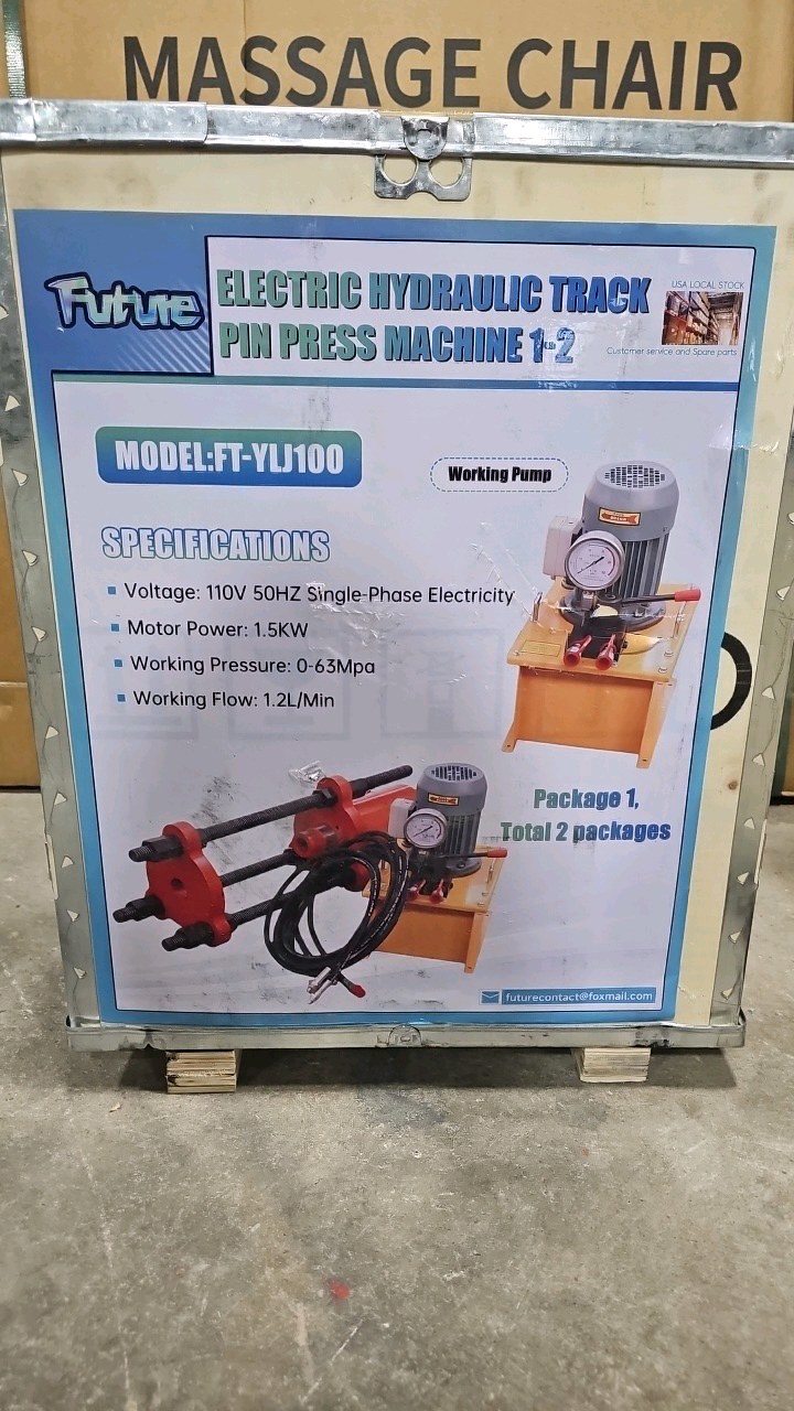 Unused 2026 FUTURE ELECTRIC HYDRAULIC TRACK PIN PRESS MACHINE FT-YLJ100