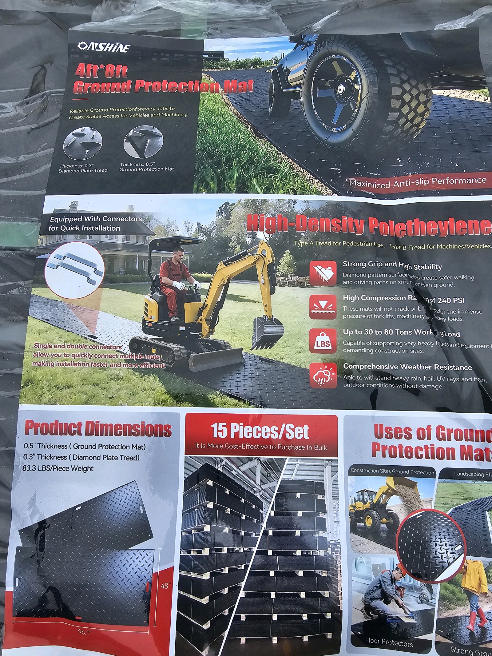 Unused 2026 Onshine Ground Protection Mat OSGPM