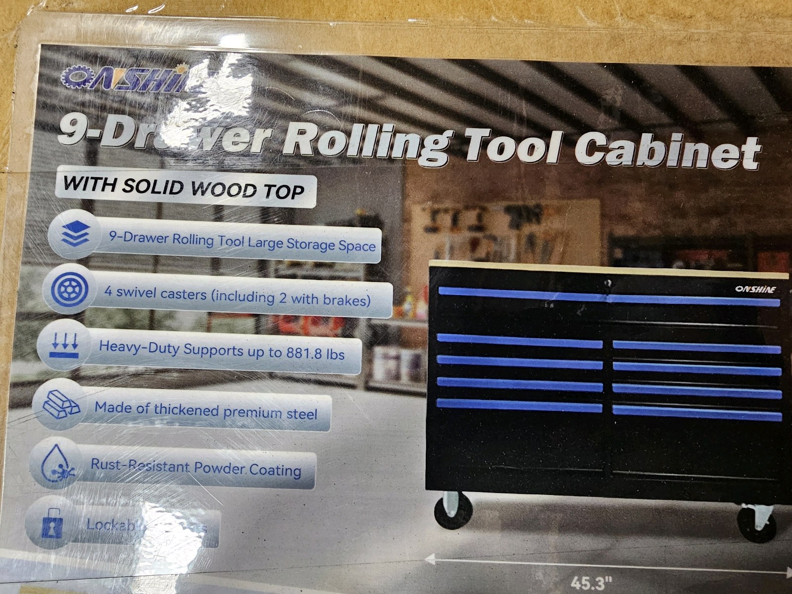 Unused 2026 Onshine Tool Cabinet OSTC-9
