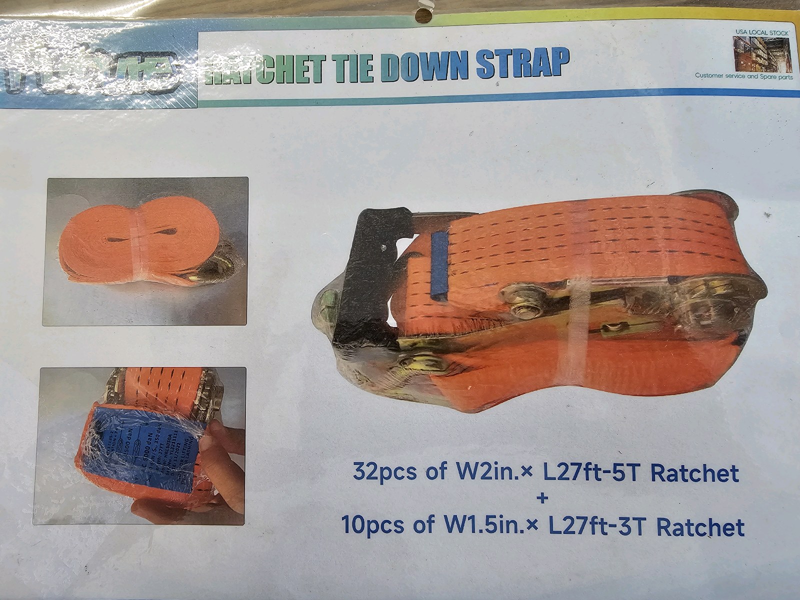 Unused 2026 FUTURE ratchet straps FT003