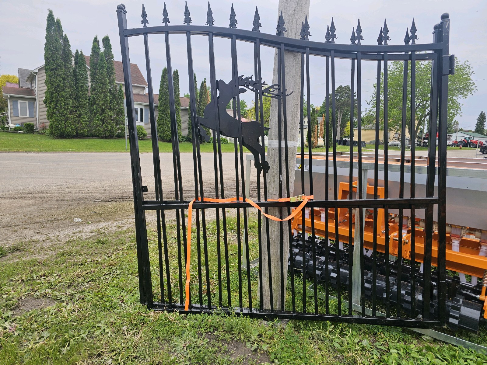 Unused 2026 FUTURE 14FT. BI-PARTING WROUGHT IRON GATE FT-14BL