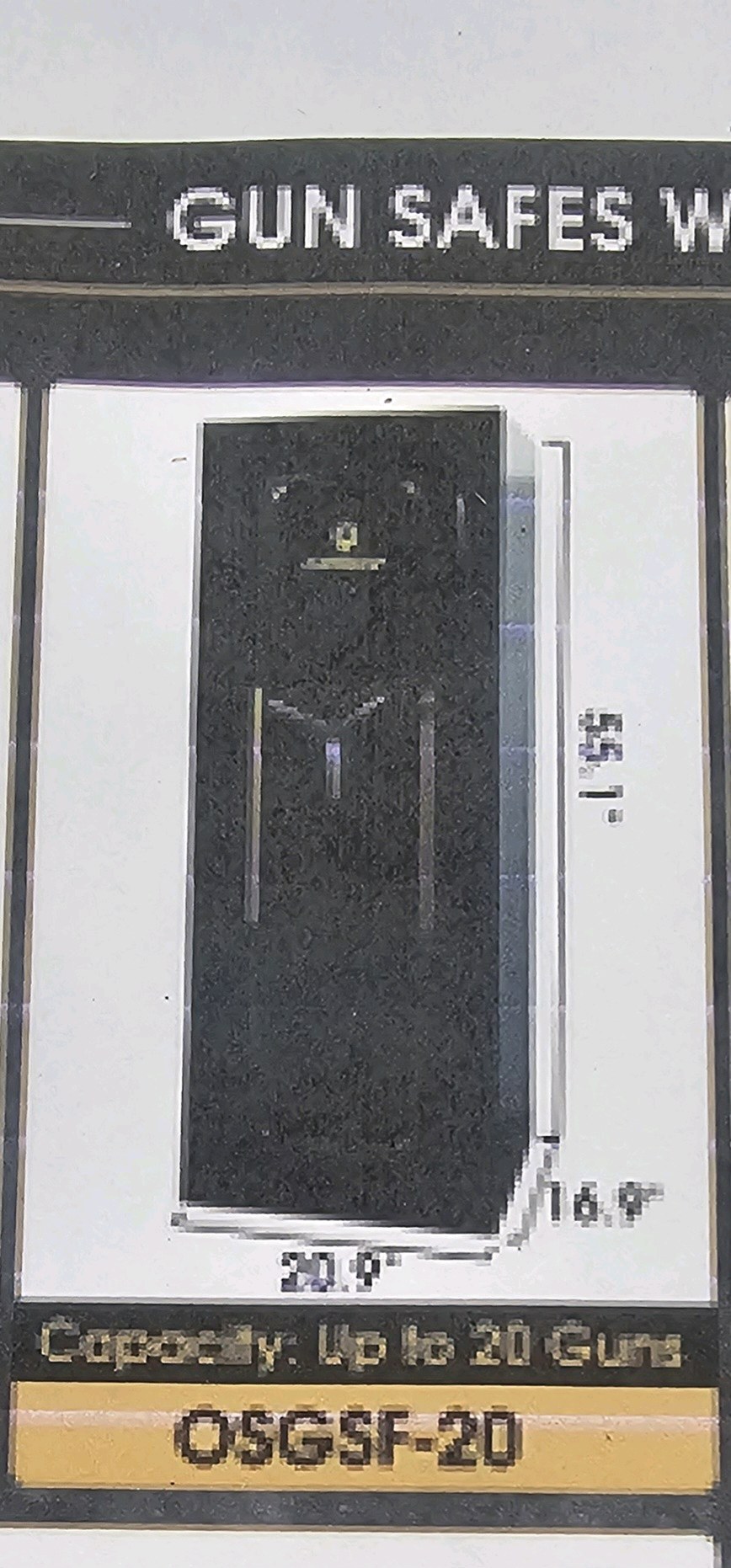 Unused 2026 Onshine Fireproof Gun Safes OSGSF-20