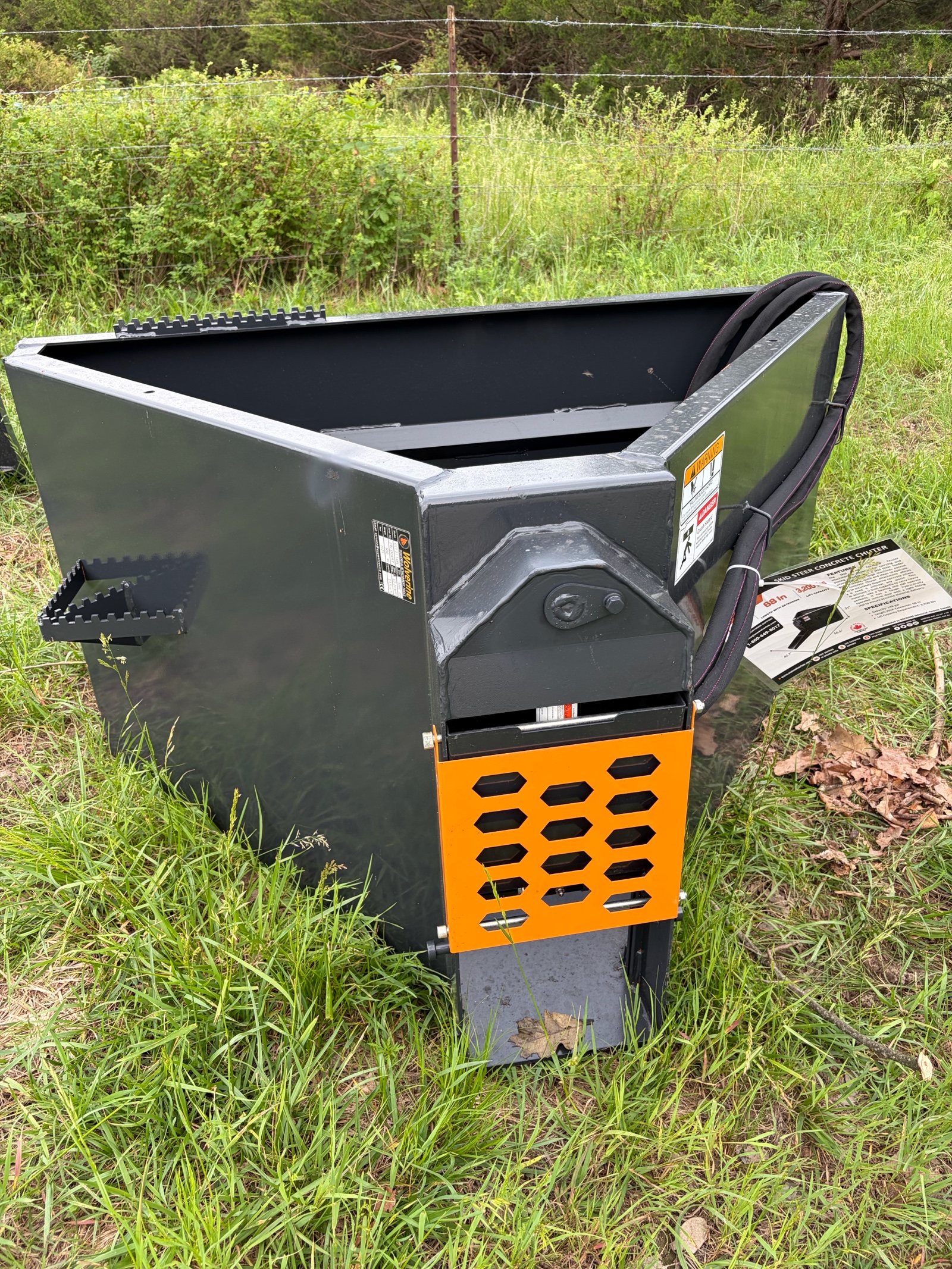 Skid Steer Concrete Chuter