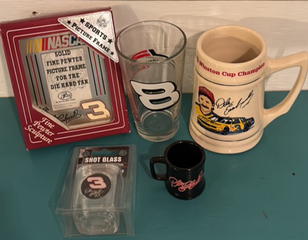 Beer Mug, Glass, Picture Frame and Shot Glasses
