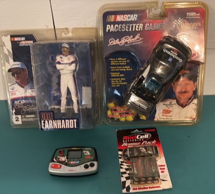 Dale Earnhardt Action Figure, Car Games and Batteries