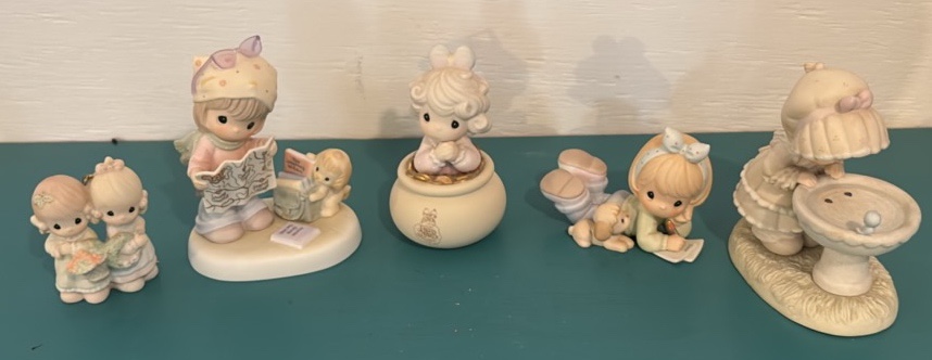 Five Collectible Precious Moments Figurines