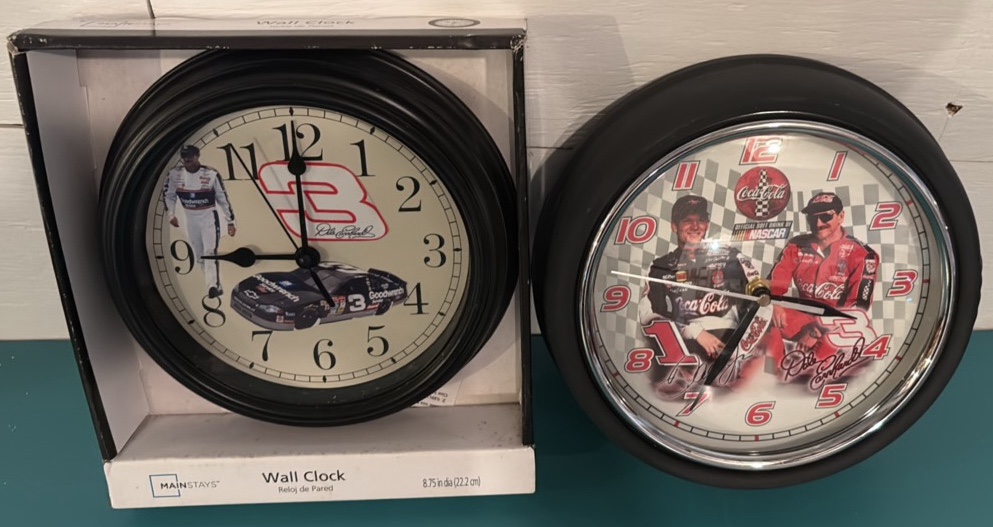 Two Earnhardt Clocks