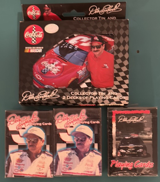 Four Packages of Dale Earnhardt Playing Cards