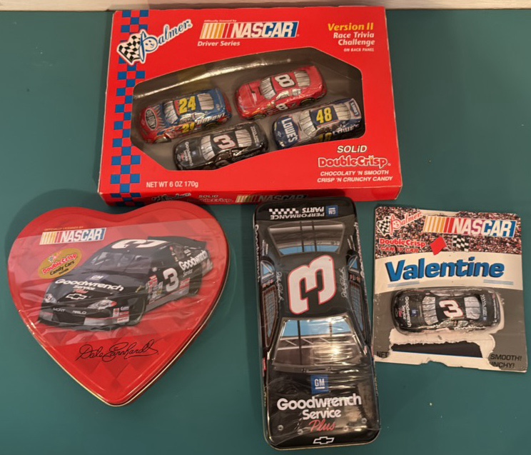 4 Packages of Nascar Themed Chocolates