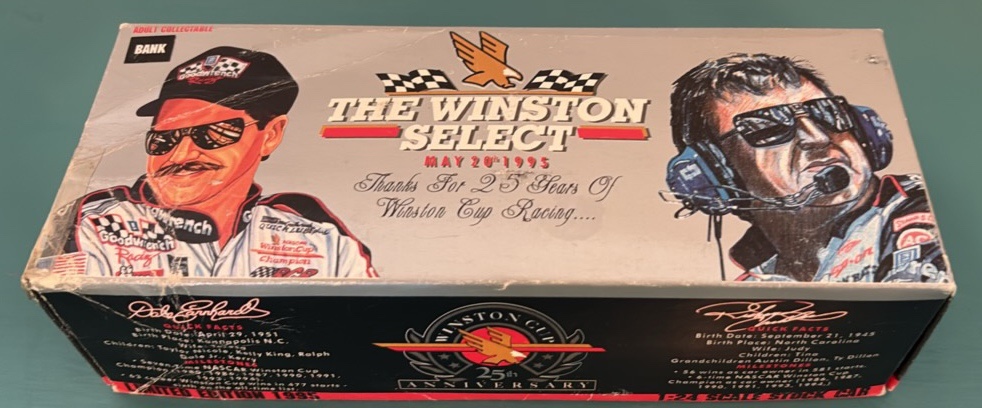 1995 Winston Cup Racing 25th Anniversary Silver #3 Diecast Bank