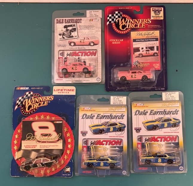 5 Vintage Earnhardt Cars in 164 Scale
