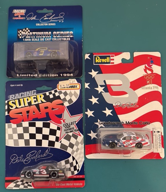 Three 164 Scale Dale Earnhardt Cars