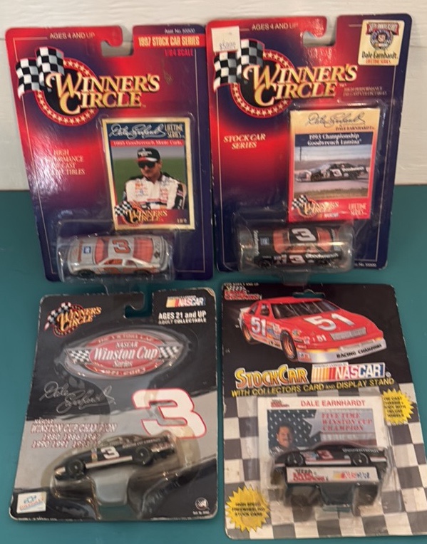 Collection of Four Dale Earnhardt 164 Scale Cars