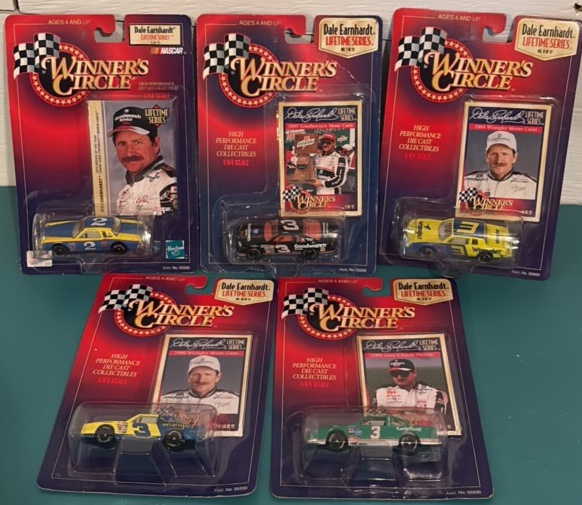 Five Winners Circle Dale Earnhardt 164 Scale Lifetime Series Cars