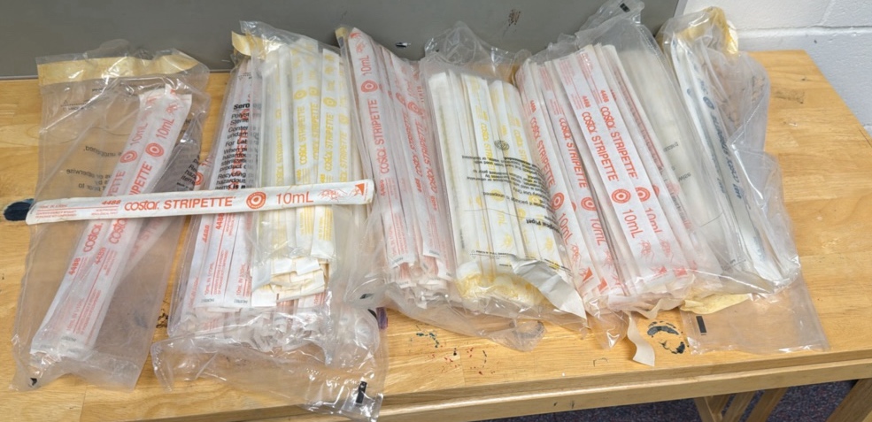 pipets various sizes, all new, Stripette