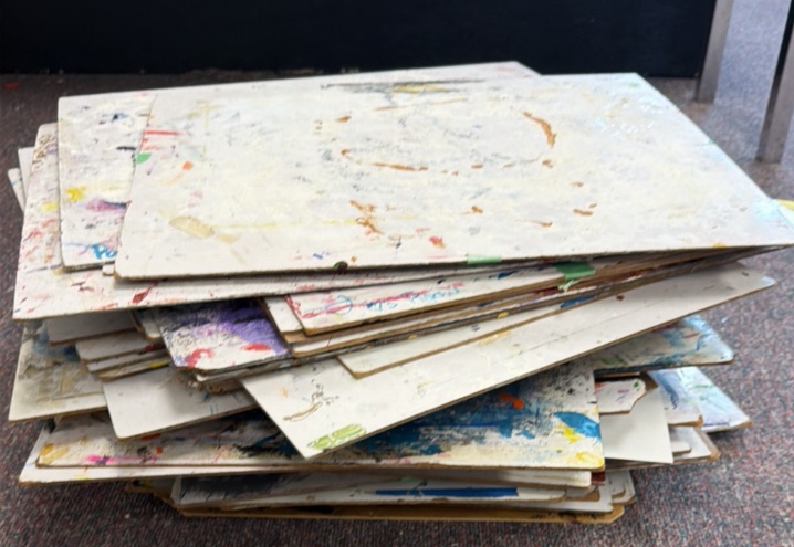 art drying tiles