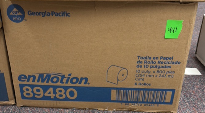 whole box of paper towels, 89480