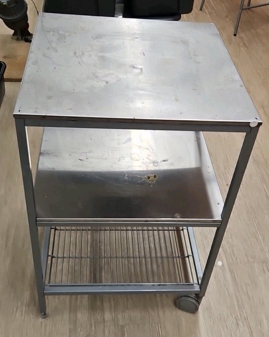 two wheel stainless steel cart