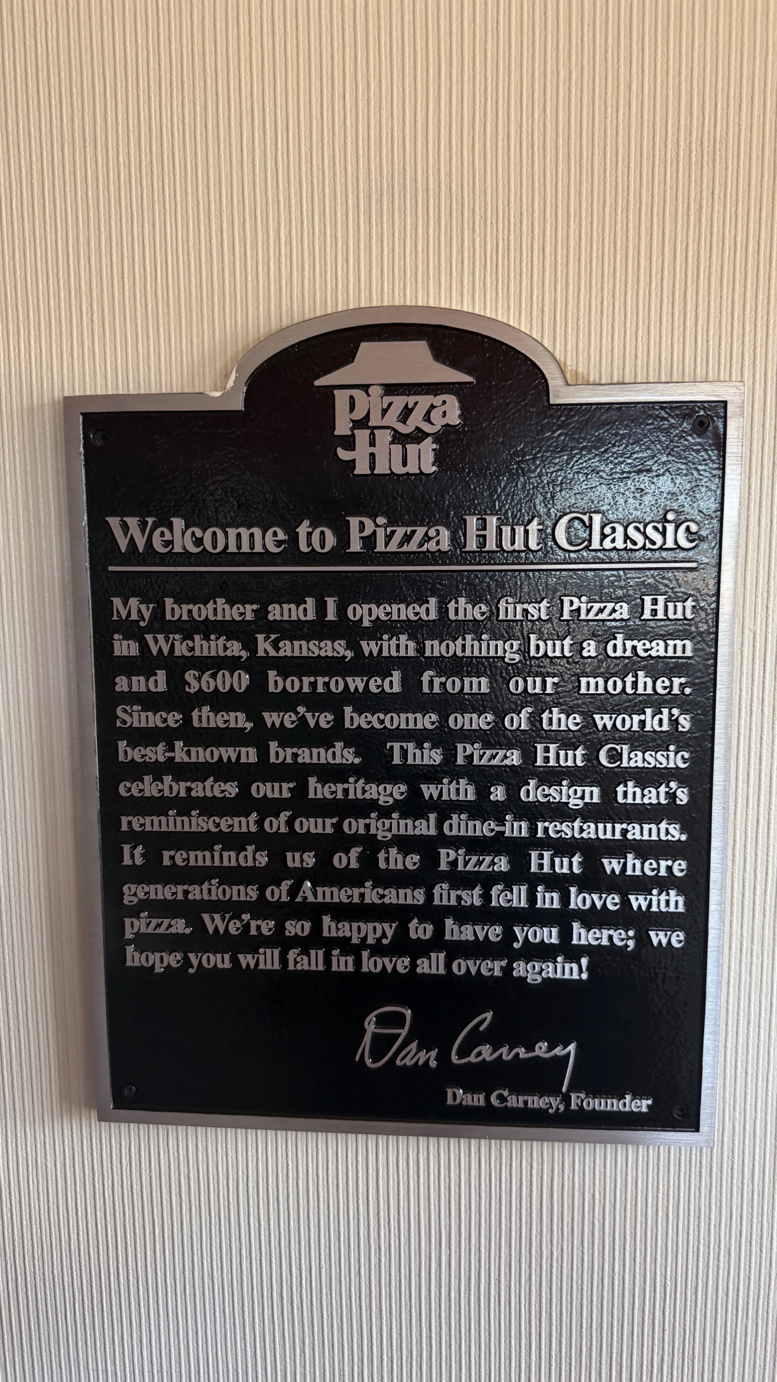 Heavy Metal Pizza Hut Classic Collectible Plaque