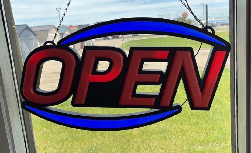 1 MaxLit Oval LED OPEN sign
