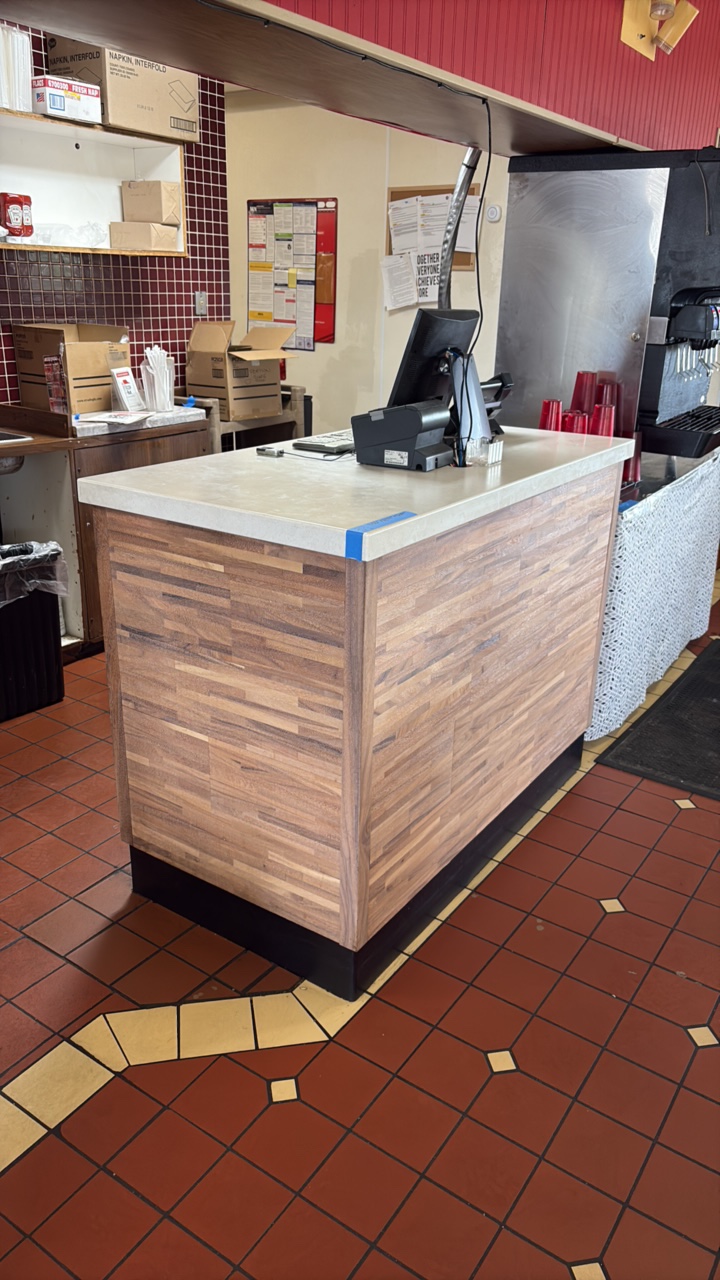 POS front desk L55 x D30 x H42