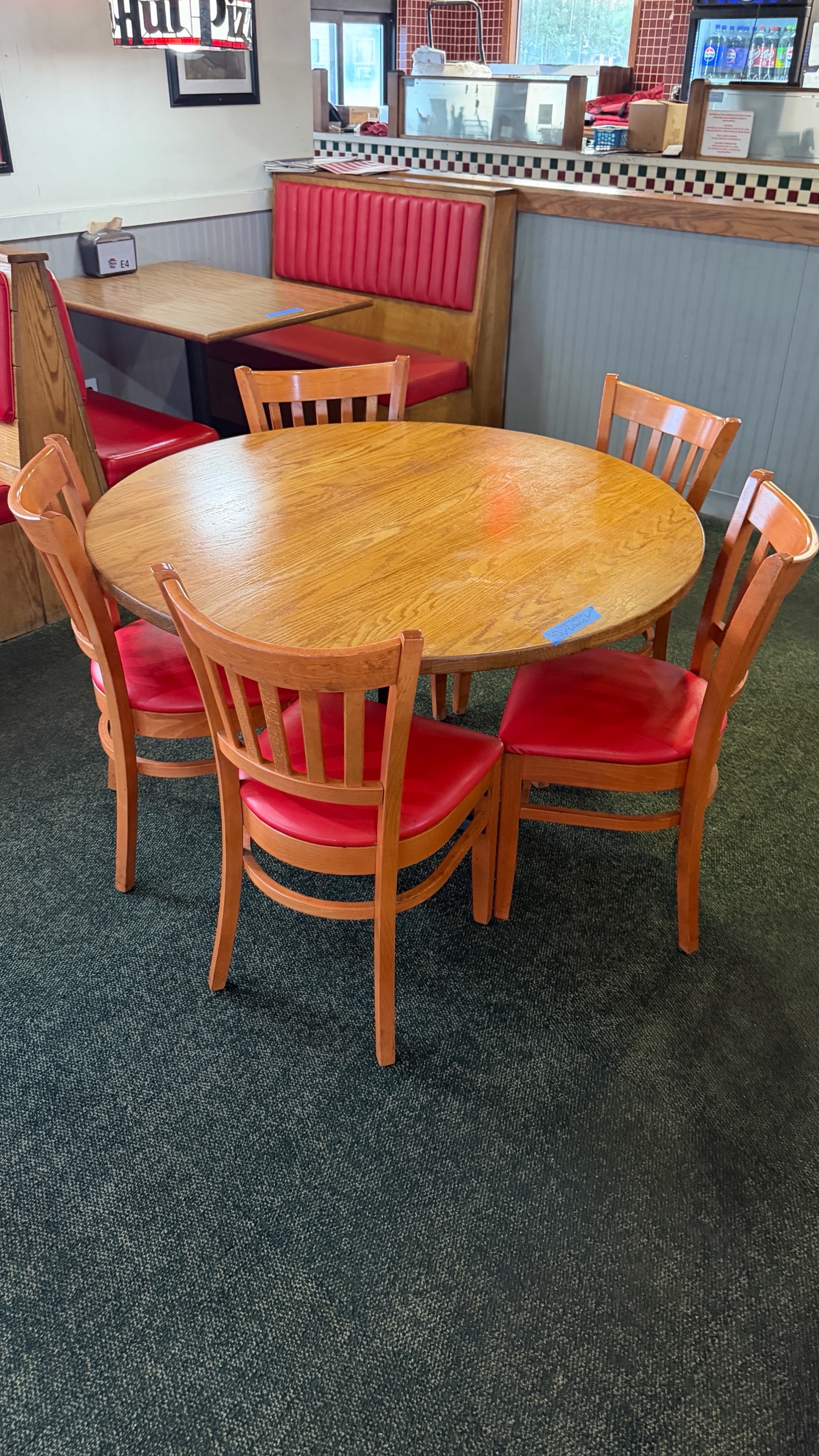 48 round table and 5 chairs