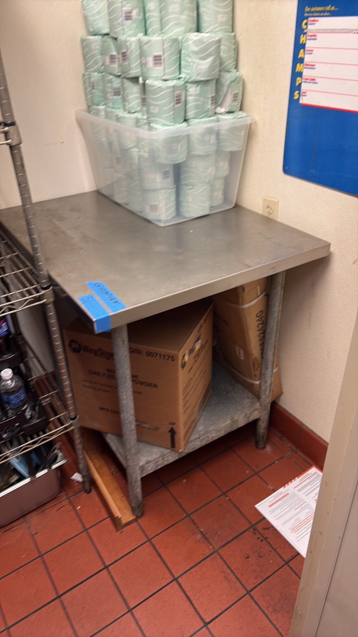Industrial Stainless Top Work table