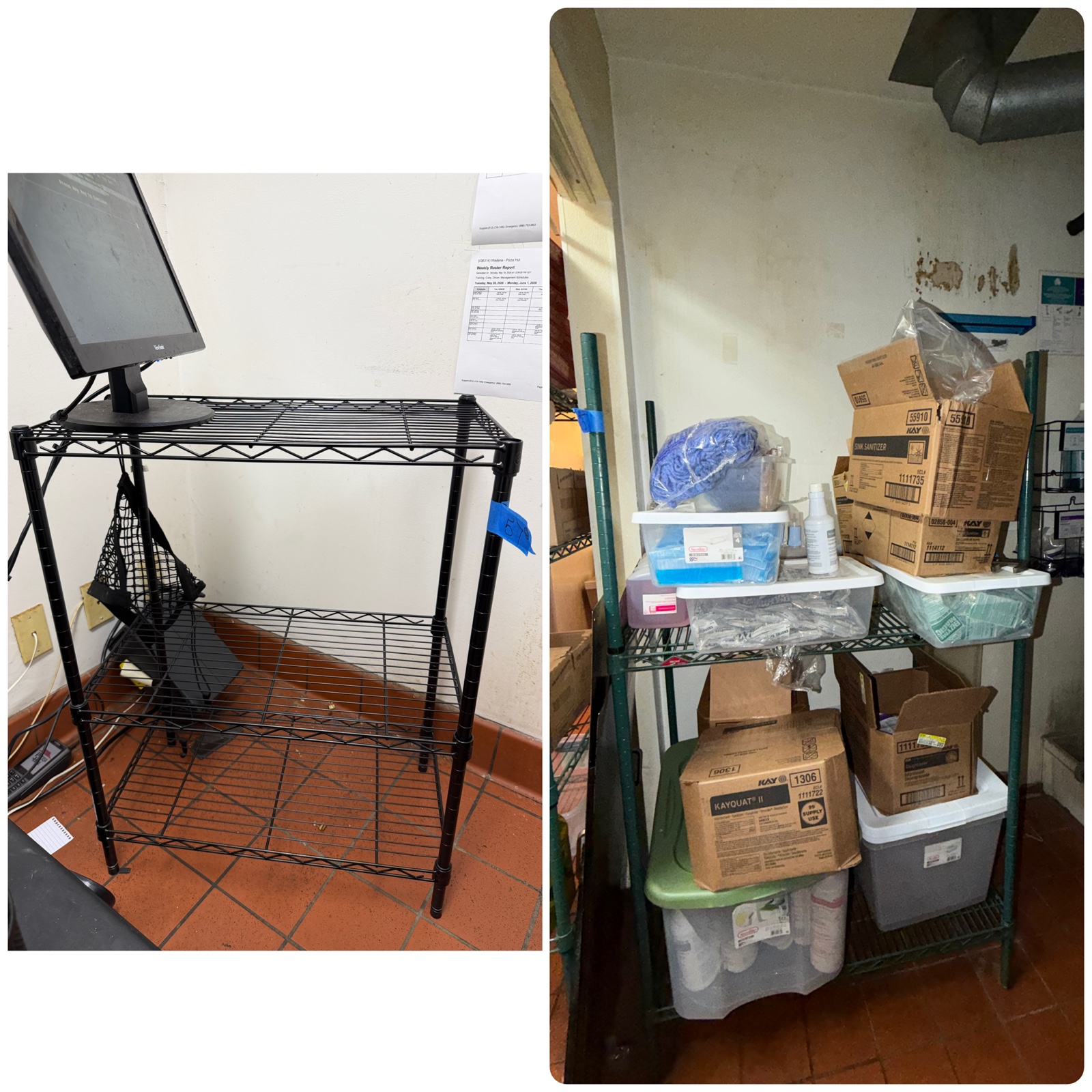 (2) NSF Wire racks