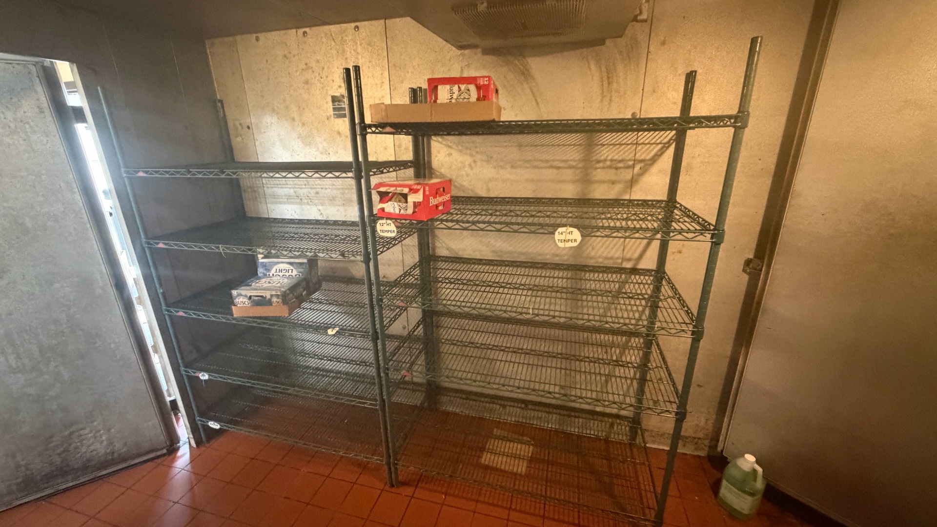(5) NSF Wire Racks and (1) Wire Shelf