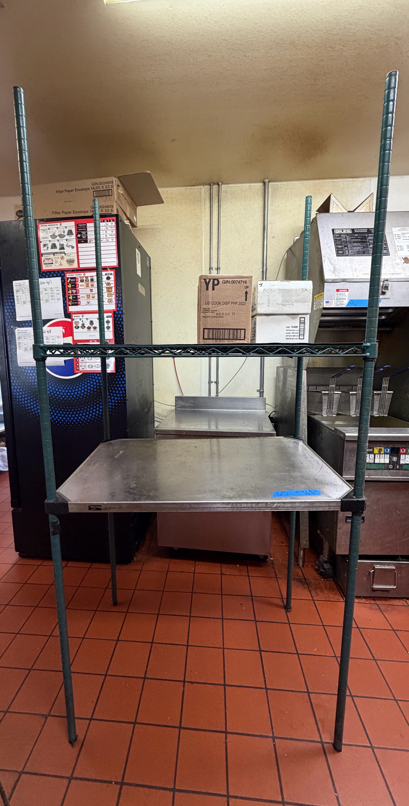 NSF Rack measures 36 w x 24d x 75H