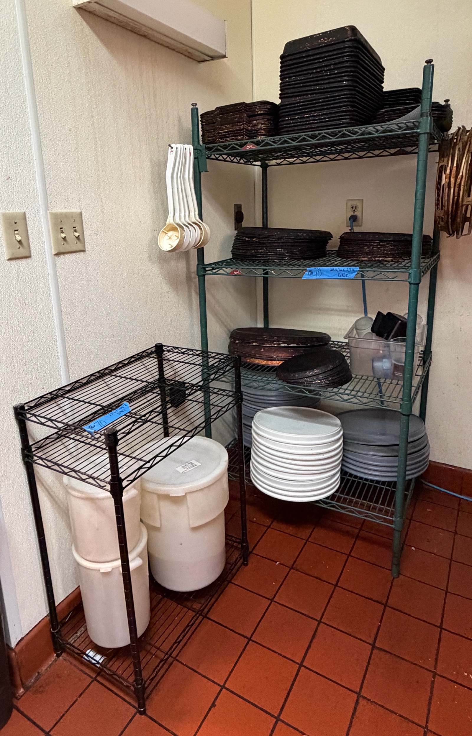 (2) NSF Wire racks