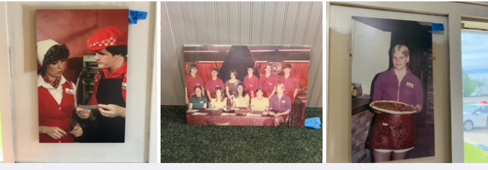 (3) Pizza Hut Staff pictures.24x16, 30x20, 24x14