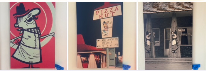 (3) Pizza Hut Pete pictures. 20x30
