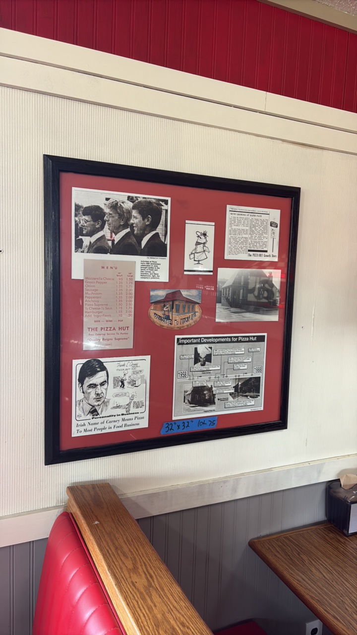 Pizza Hut Framed Historical Collage 32 x 32