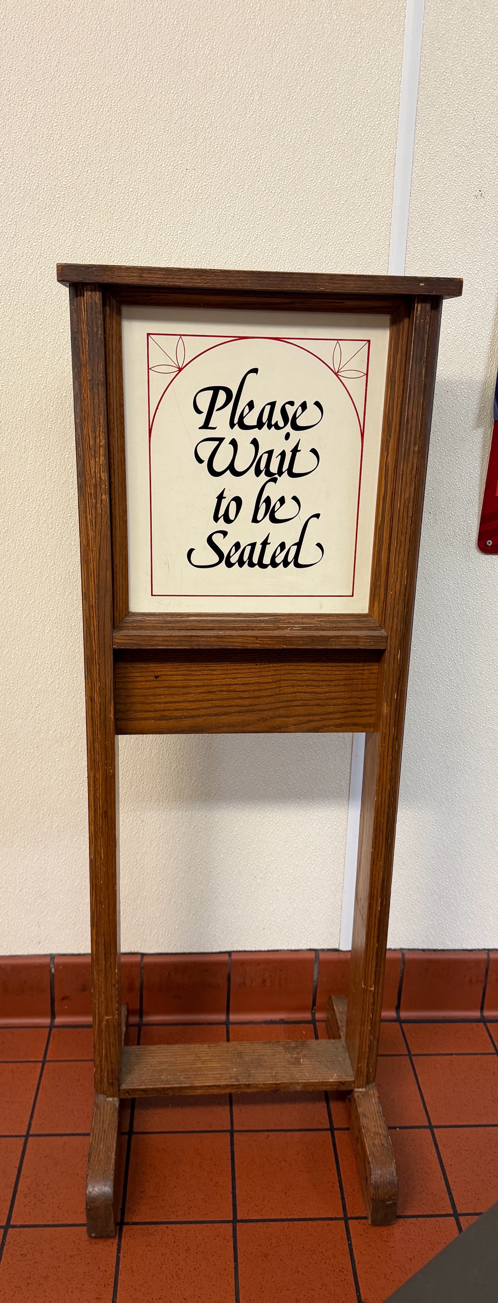 Vintage Collectible Wood Pizza Hut Lobby sign