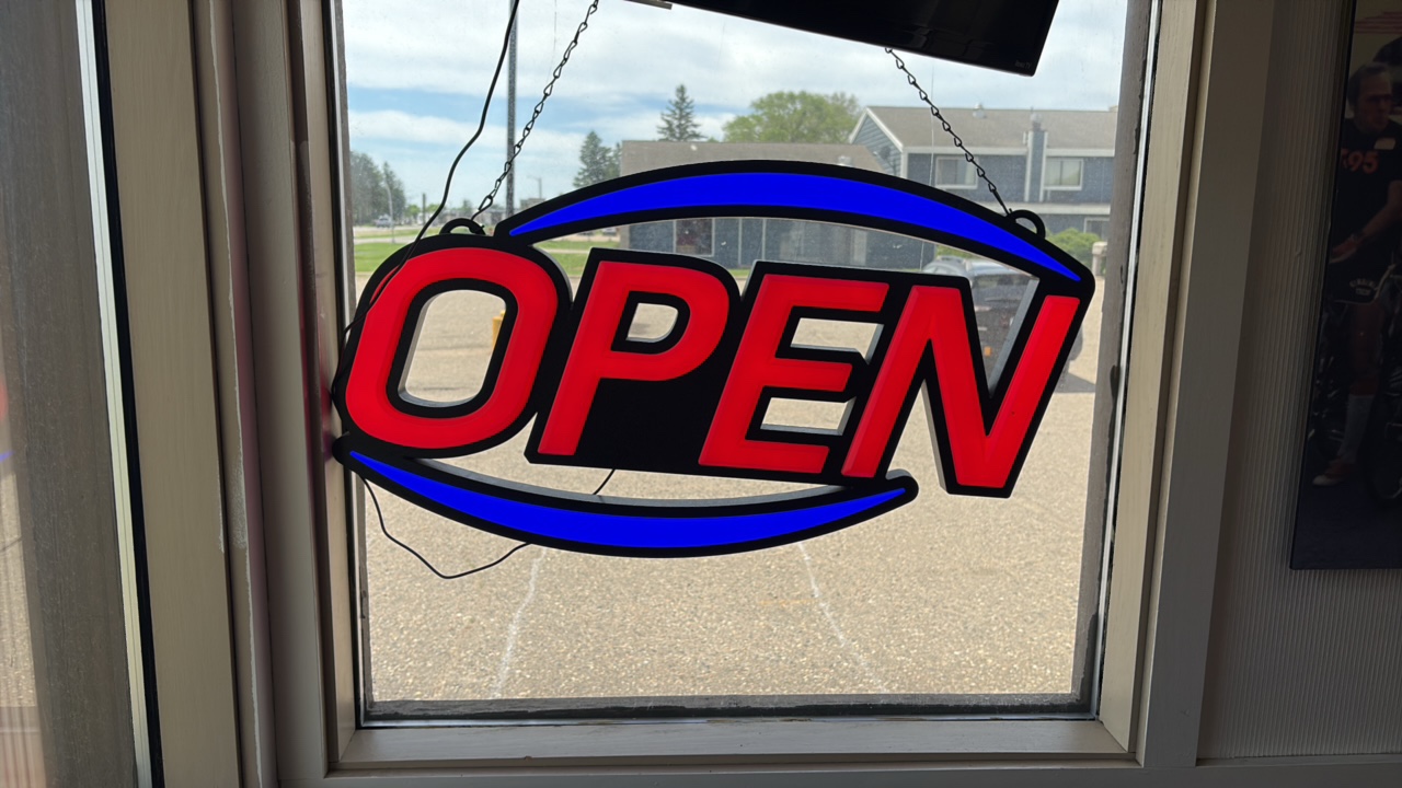 1 MaxLit Oval LED OPEN sign
