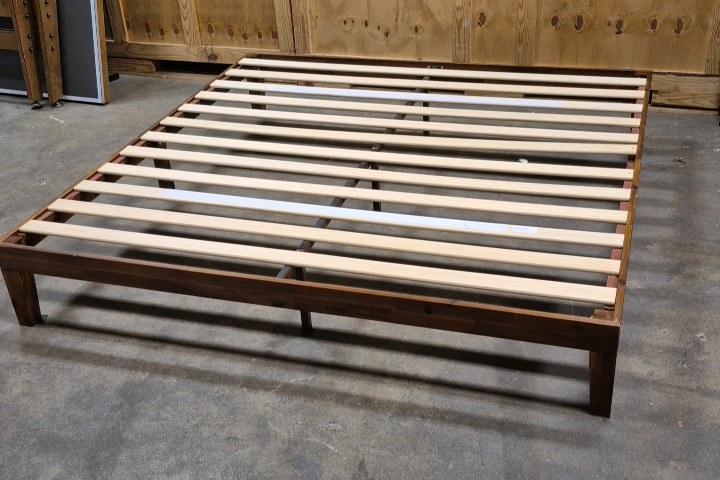 wooden bed frame