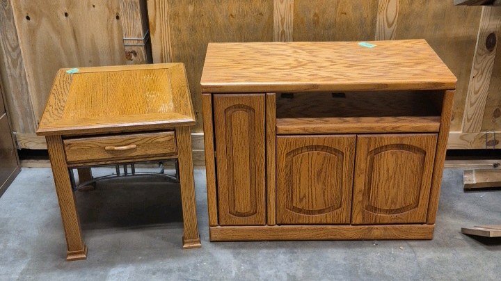 TV stand and end table