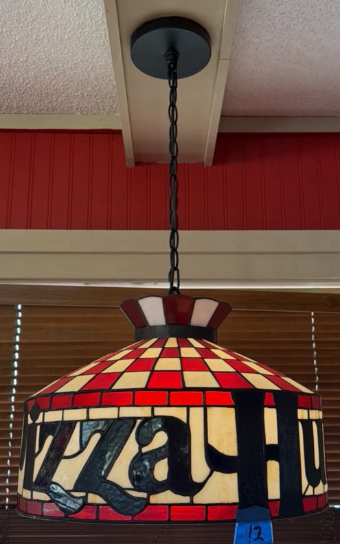 Pizza Hut hanging light fixture