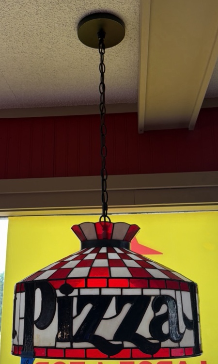 Pizza Hut hanging light fixture