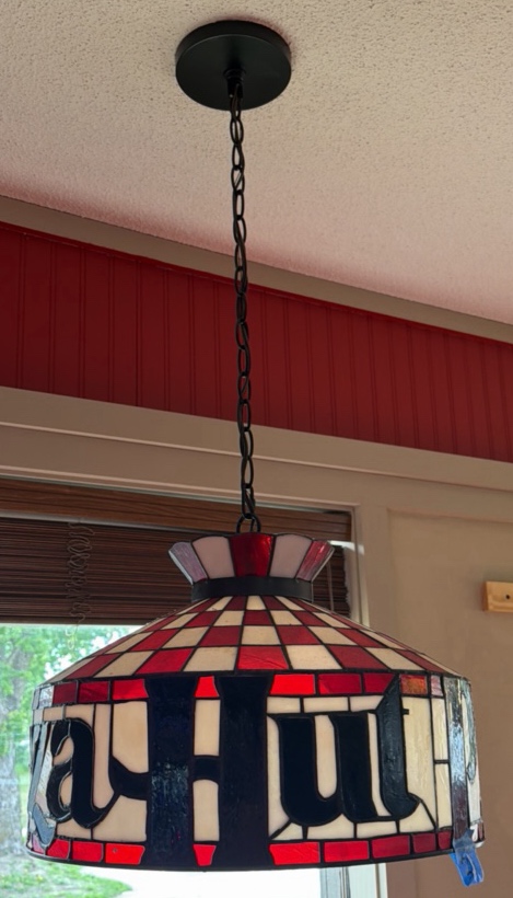 Pizza Hut hanging light fixture