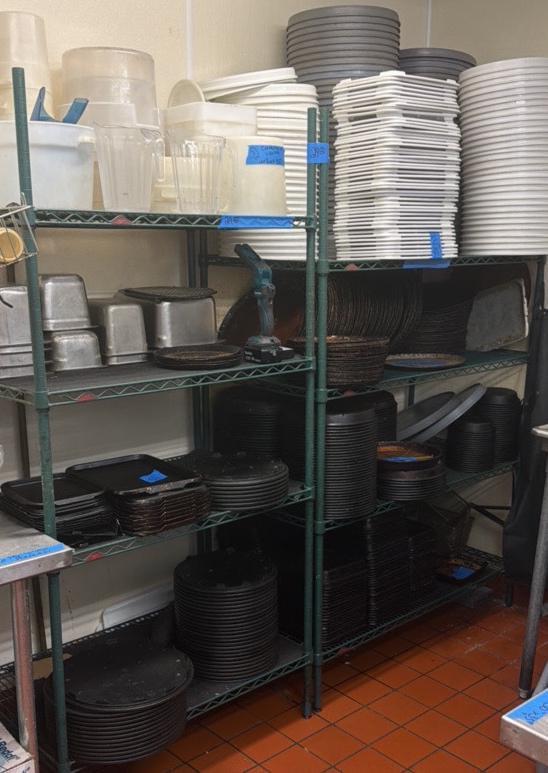 (2) Metro NSF 4-tier Wire Racks, 35 14w