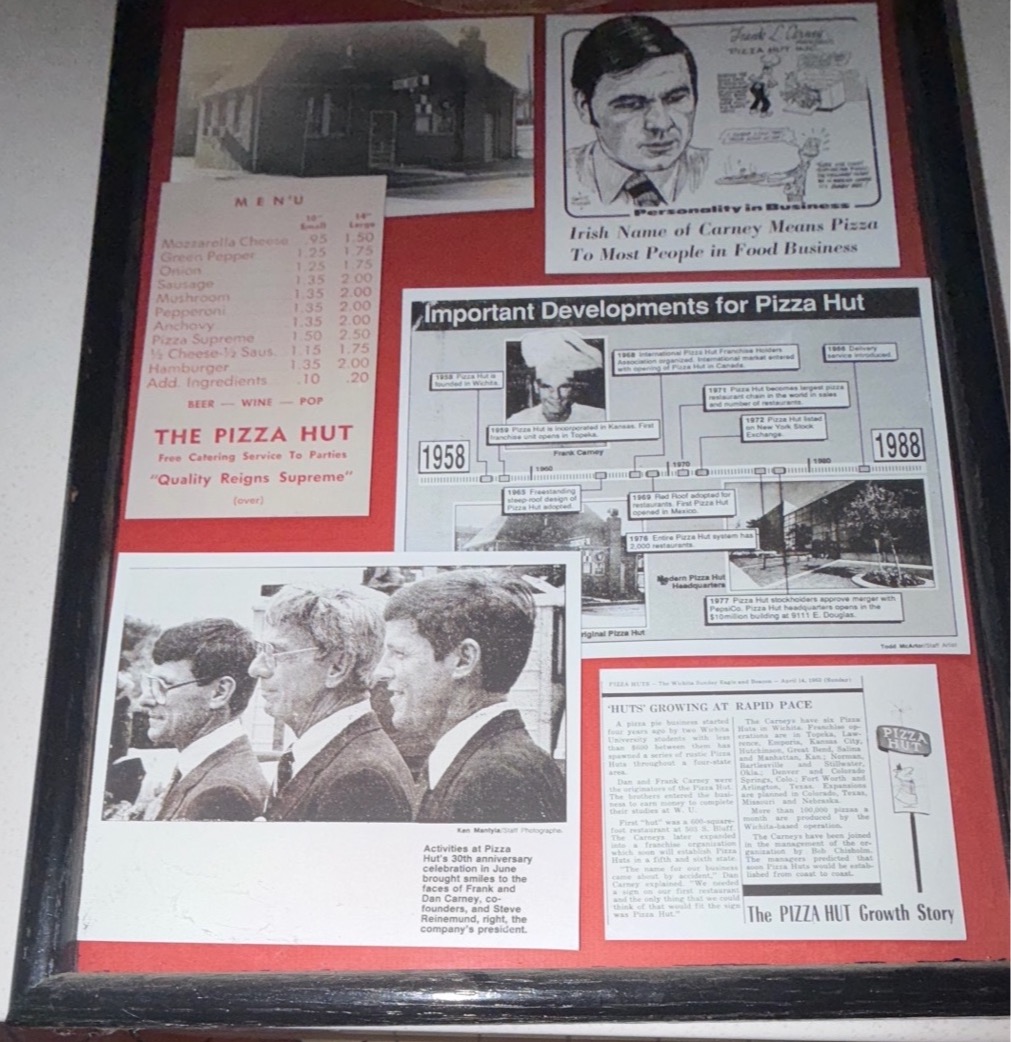 Pizza Hut Framed Historical Collage 32 x 32