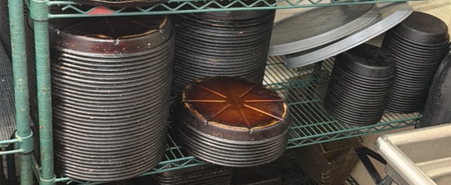 Pizza Pans and two 17 12 pan separators